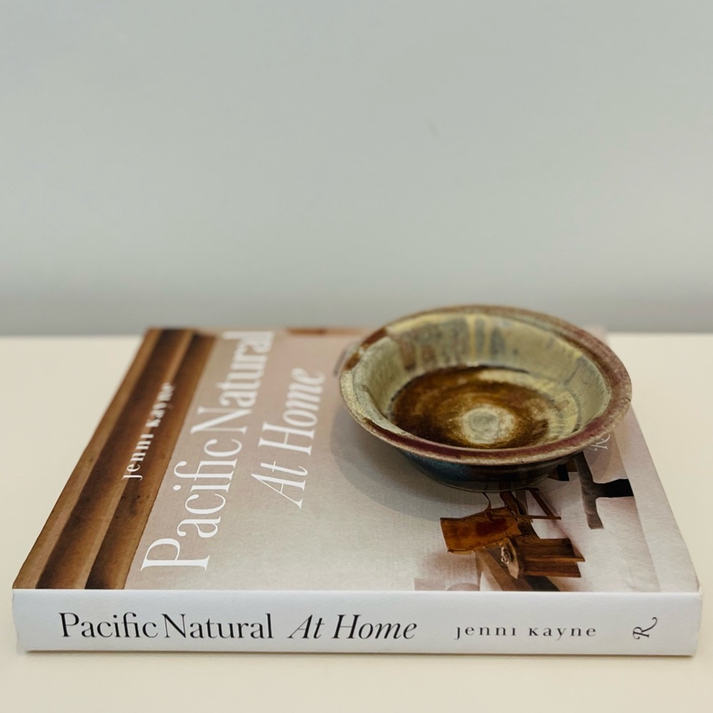 GORGEOUS HANDMADE STUDIO POTTERY BOWL NEUTRAL STUNNING COLORS MID-CENTURY STYLE - Picture 3 of 8